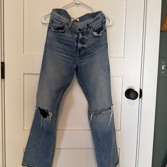 ASKKNY Straight leg distressed Jeans - Picture 1 of 5